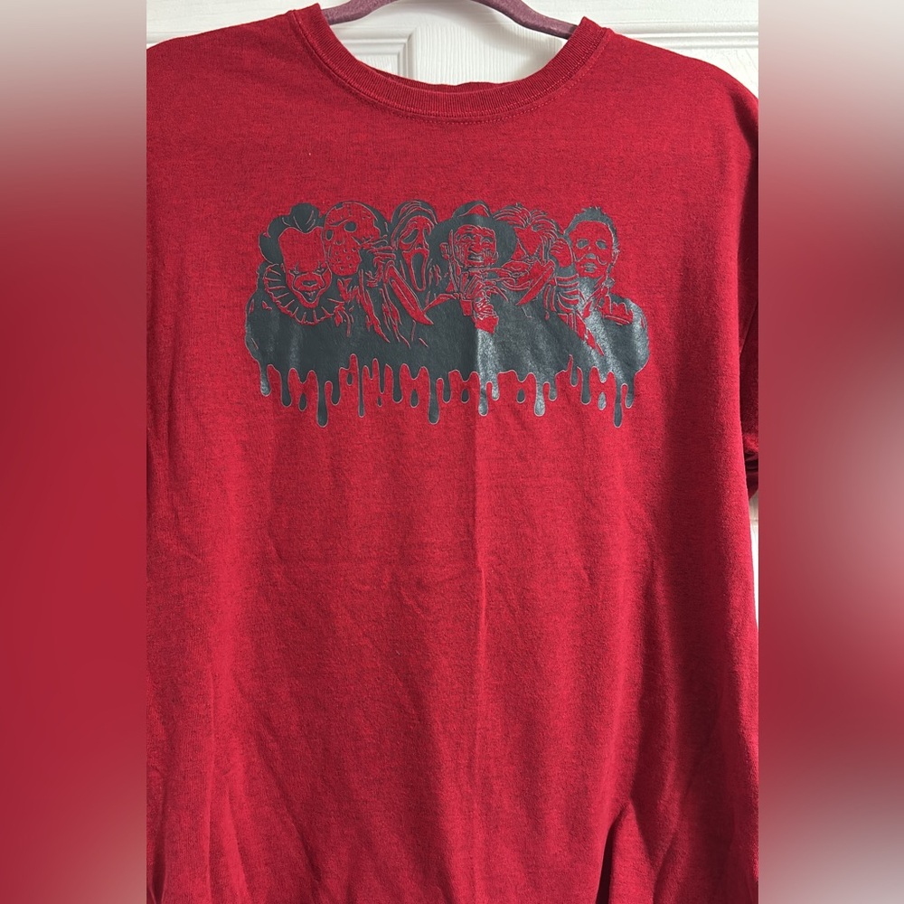 Red Graphic Women's Halloween shirt